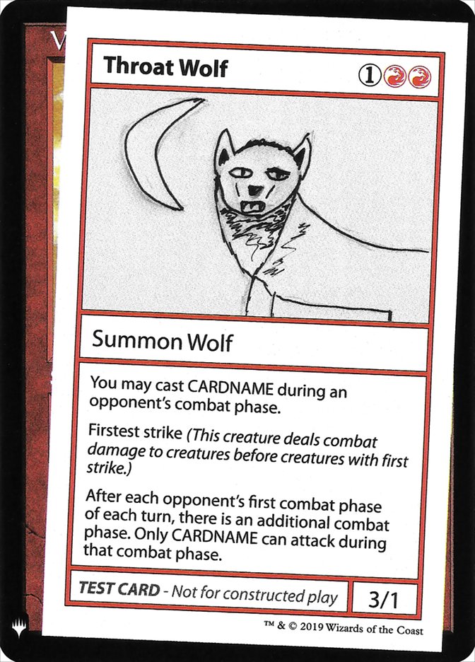 Throat Wolf [Mystery Booster Playtest Cards] | Webway Games