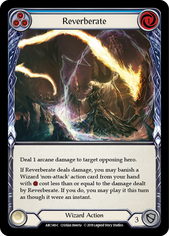 Reverberate (Blue) [ARC140-C] (Arcane Rising)  1st Edition Normal | Webway Games