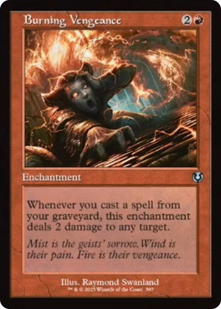 Burning Vengeance (Retro Frame) [Innistrad Remastered] | Webway Games