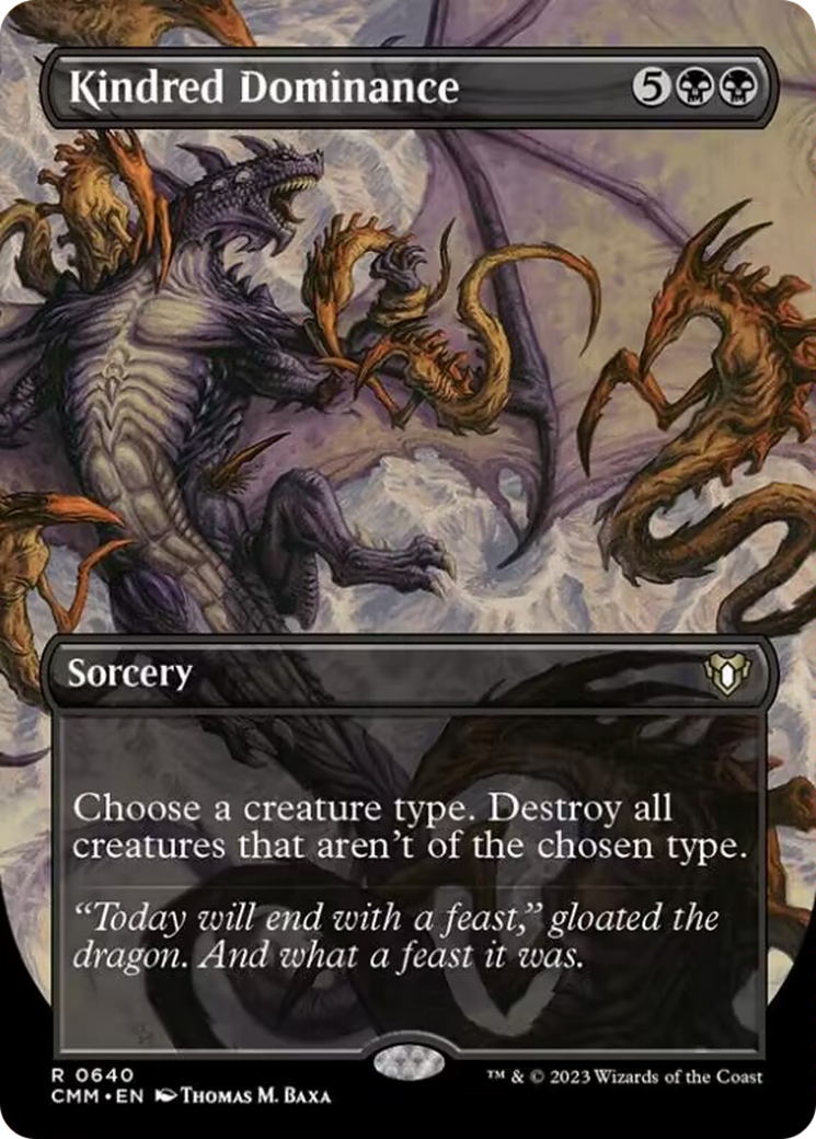 Kindred Dominance (Borderless Alternate Art) [Commander Masters] | Webway Games