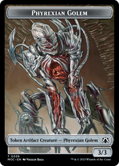 Phyrexian Golem // Phyrexian Horror Double-Sided Token [March of the Machine Commander Tokens] | Webway Games