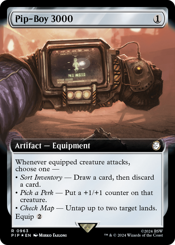 Pip-Boy 3000 (Extended Art) (Surge Foil) [Fallout] | Webway Games