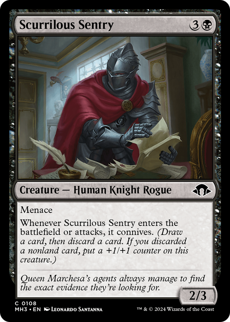 Scurrilous Sentry [Modern Horizons 3] | Webway Games