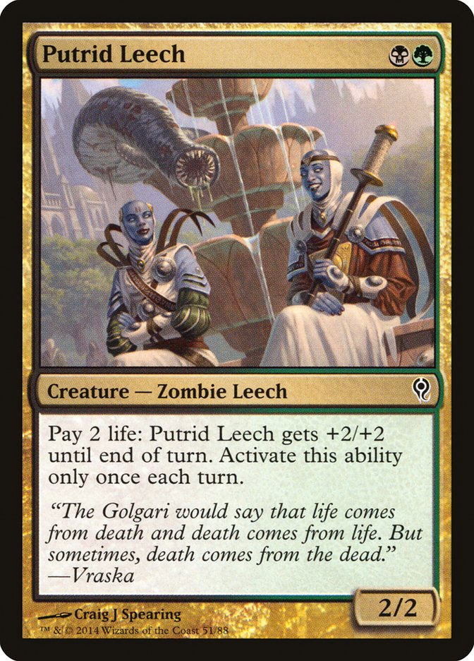 Putrid Leech [Duel Decks: Jace vs. Vraska] | Webway Games