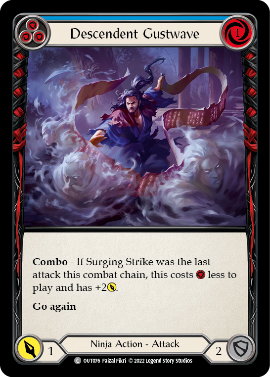 Descendent Gustwave (Blue) [OUT076] (Outsiders) | Webway Games