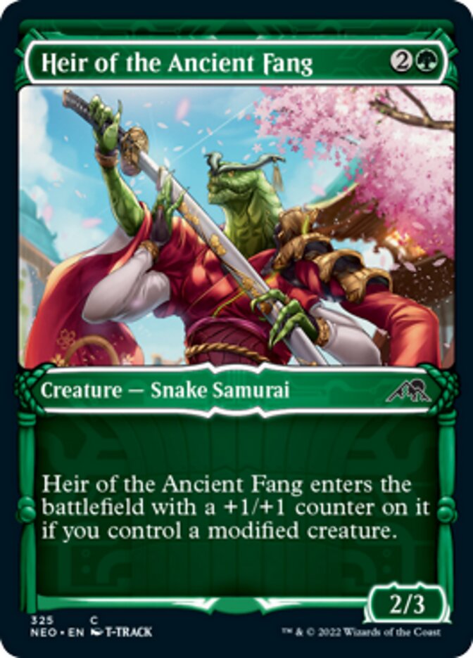 Heir of the Ancient Fang (Showcase Samurai) [Kamigawa: Neon Dynasty] | Webway Games