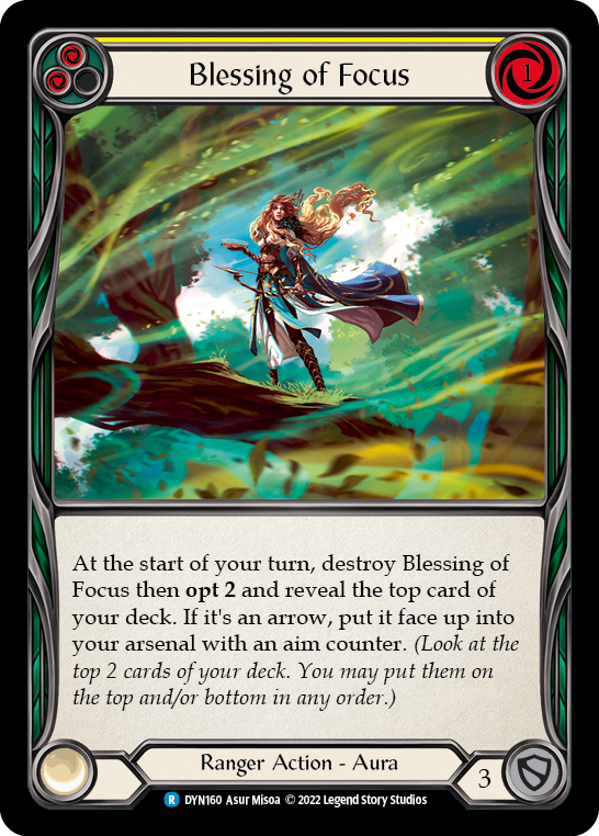 Blessing of Focus (Yellow) [DYN160] (Dynasty) | Webway Games