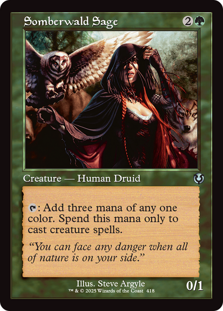 Somberwald Sage (Retro Frame) [Innistrad Remastered] | Webway Games