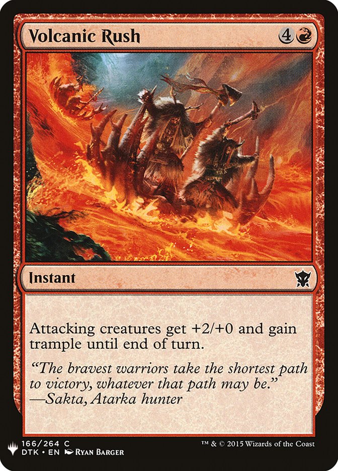 Volcanic Rush [Mystery Booster] | Webway Games
