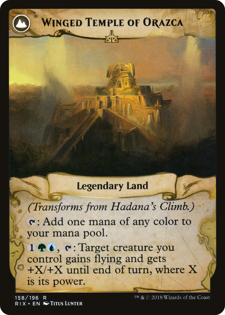 Hadana's Climb // Winged Temple of Orazca [Secret Lair: From Cute to Brute] | Webway Games