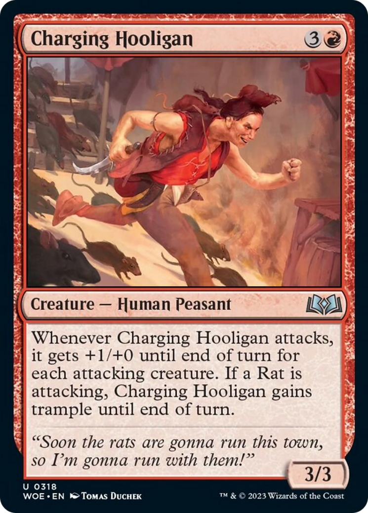 Charging Hooligan [Wilds of Eldraine] | Webway Games