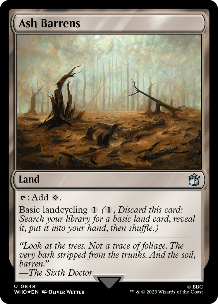 Ash Barrens (Surge Foil) [Doctor Who] | Webway Games