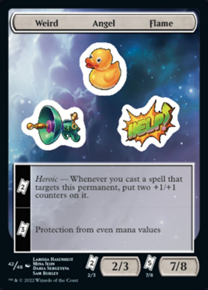 Weird Angel Flame [Unfinity Stickers] | Webway Games