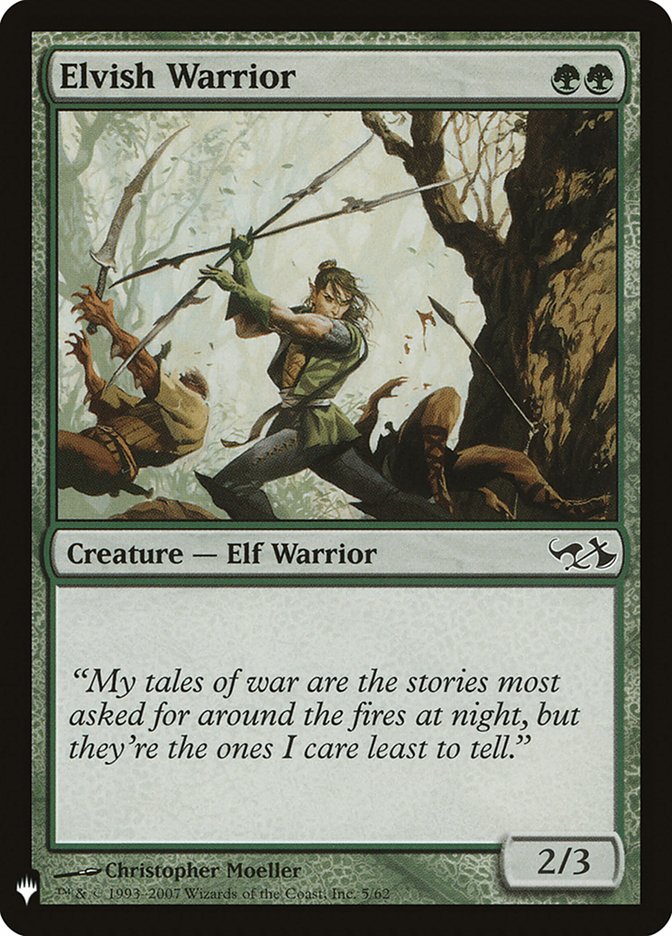 Elvish Warrior [Mystery Booster] | Webway Games