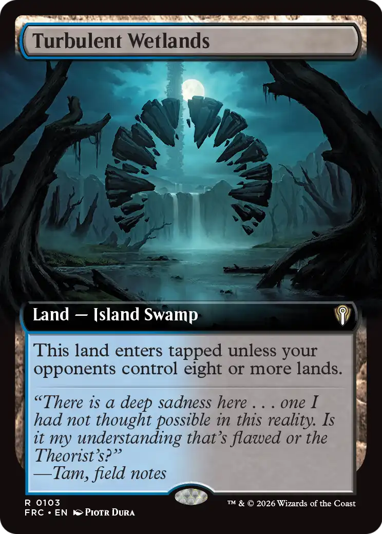 Turbulent Wetlands (Extended Art) [Reality Fracture Commander] | Webway Games