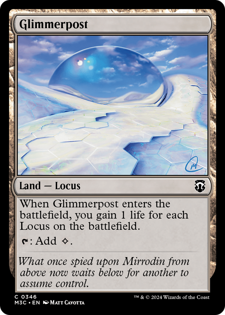 Glimmerpost (Ripple Foil) [Modern Horizons 3 Commander] | Webway Games