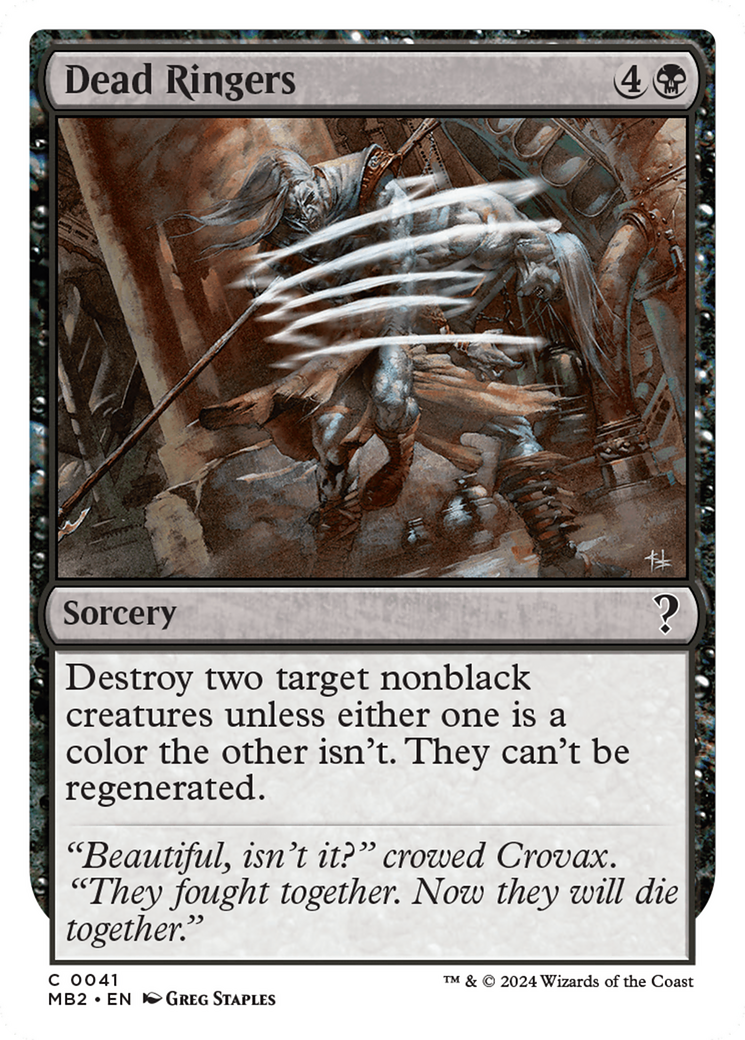 Dead Ringers (White Border) [Mystery Booster 2] | Webway Games