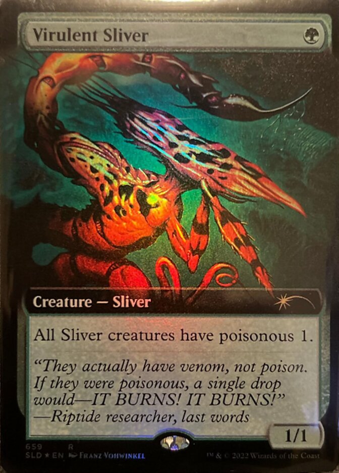 Virulent Sliver (Extended Art) [Secret Lair Drop Promos] | Webway Games