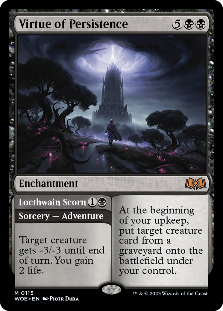Virtue of Persistence // Locthwain Scorn [Wilds of Eldraine] | Webway Games