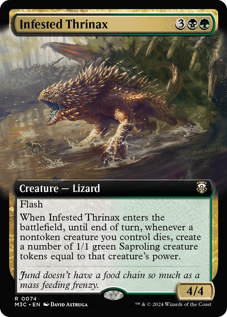 Infested Thrinax (Extended Art) [Modern Horizons 3 Commander] | Webway Games