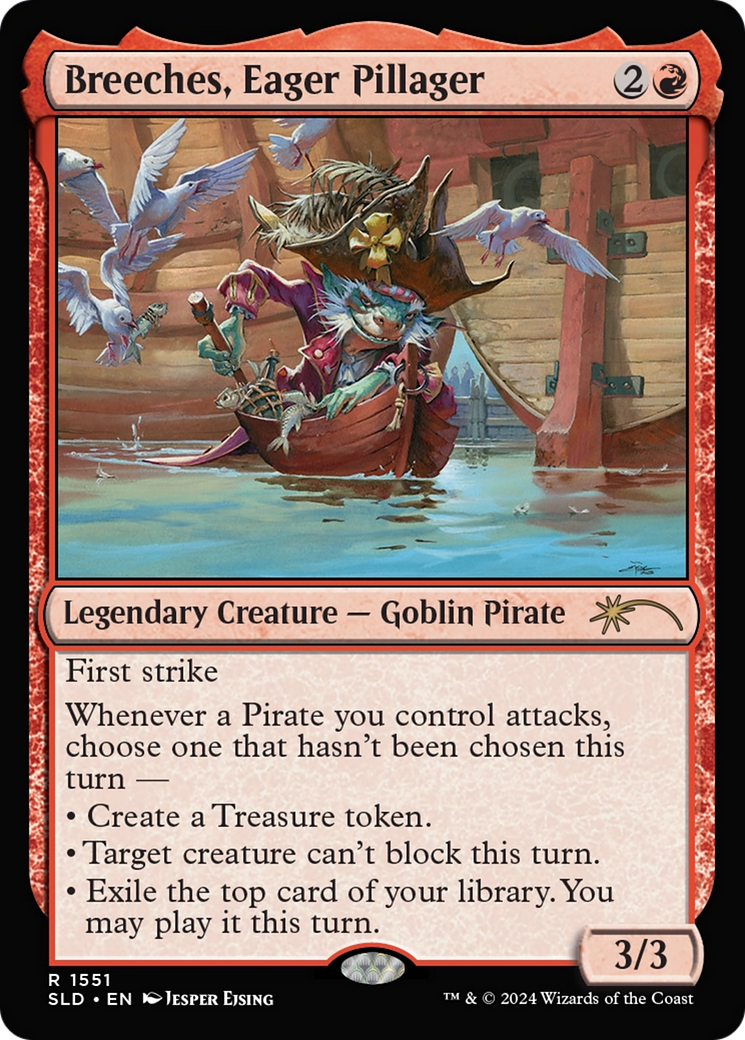Breeches, Eager Pillager (Rainbow Foil) [Secret Lair Drop Series] | Webway Games