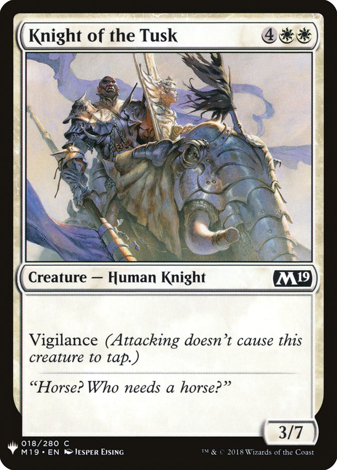 Knight of the Tusk [Mystery Booster] | Webway Games