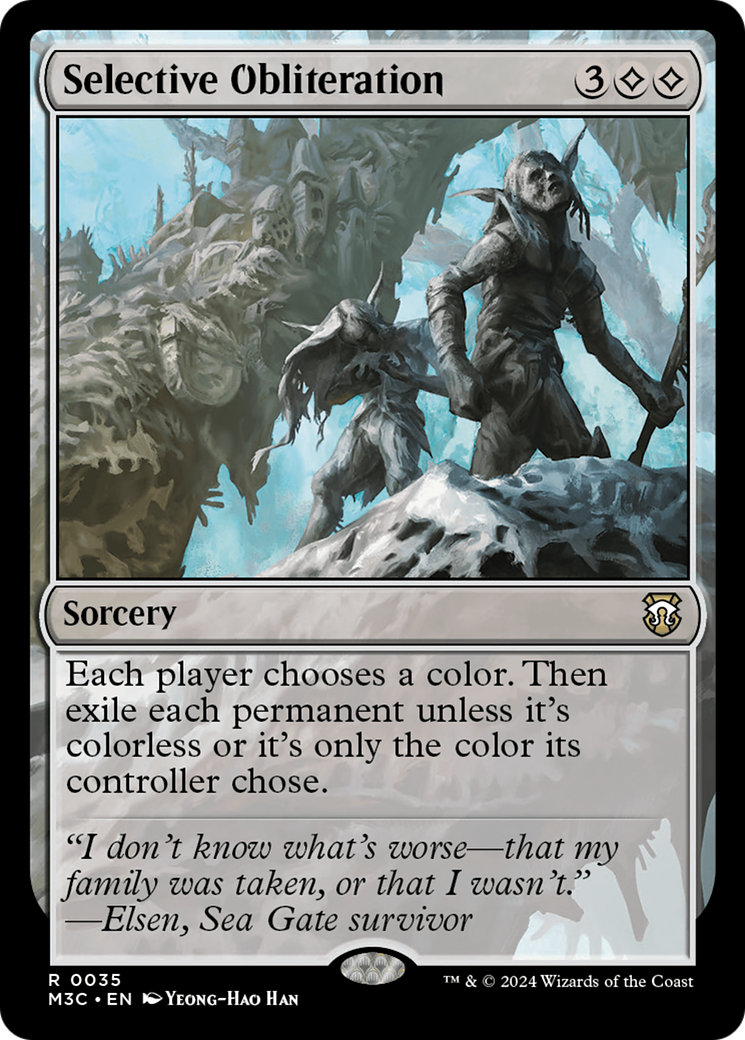 Selective Obliteration (Ripple Foil) [Modern Horizons 3 Commander] | Webway Games