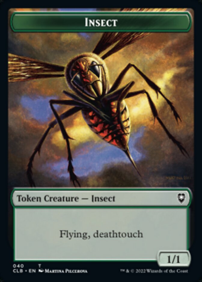 Wolf // Insect Double-Sided Token [Commander Legends: Battle for Baldur's Gate Tokens] | Webway Games