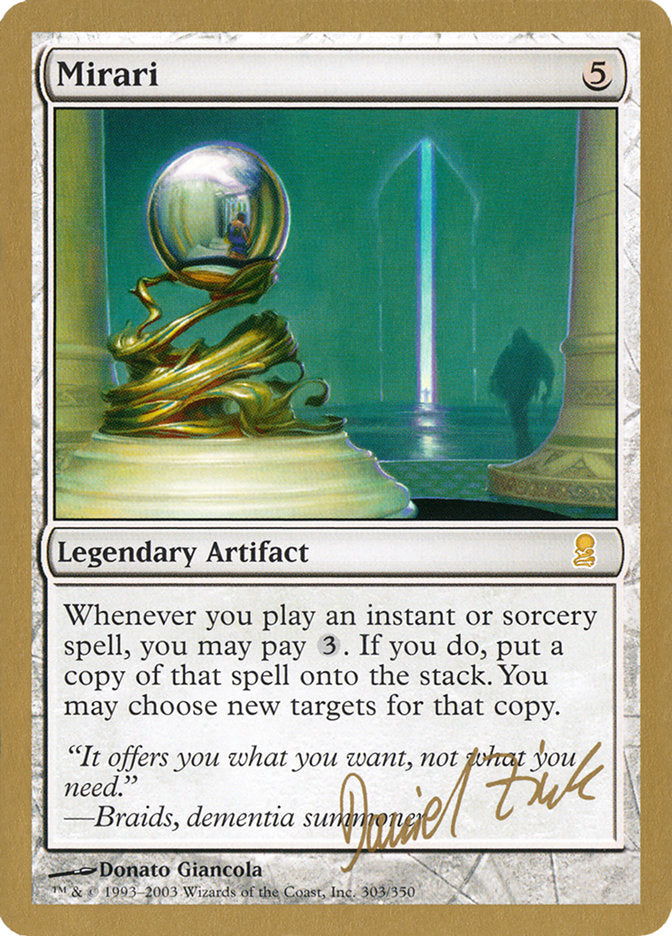 Mirari (Daniel Zink) [World Championship Decks 2003] | Webway Games