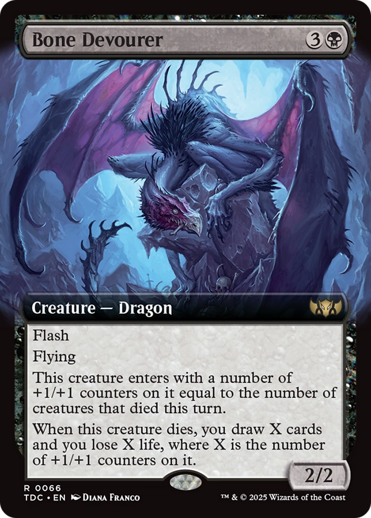 Bone Devourer (Extended Art) [Tarkir: Dragonstorm Commander] | Webway Games