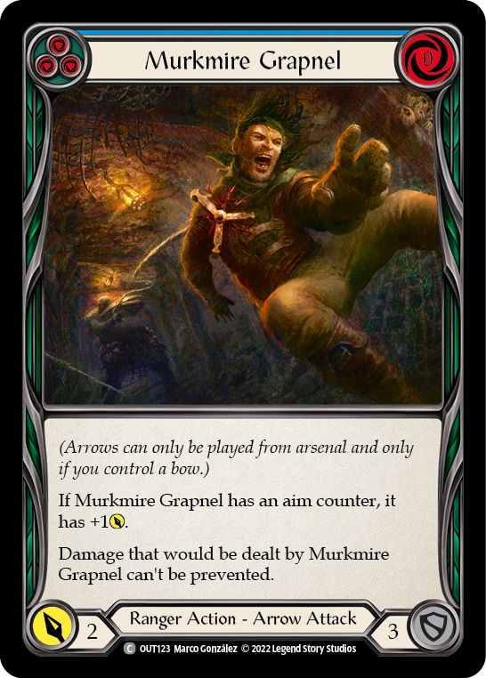 Murkmire Grapnel (Blue) [OUT123] (Outsiders)  Rainbow Foil | Webway Games