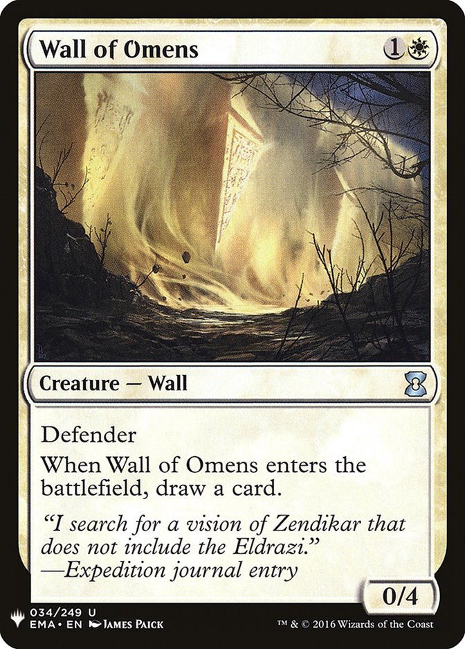 Wall of Omens [Mystery Booster] | Webway Games