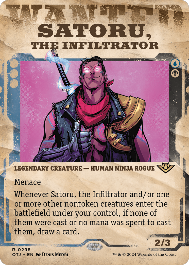 Satoru, the Infiltrator (Showcase) [Outlaws of Thunder Junction] | Webway Games