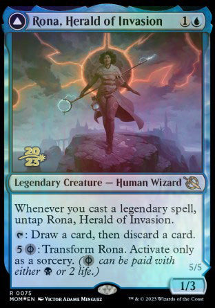 Rona, Herald of Invasion // Rona, Tolarian Obliterator [March of the Machine Prerelease Promos] | Webway Games