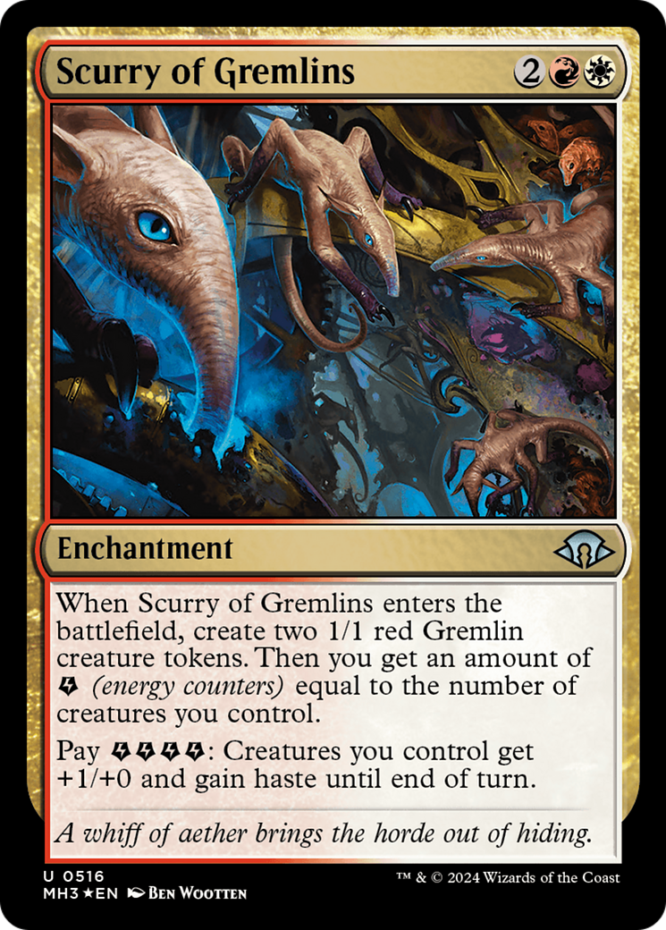 Scurry of Gremlins (Ripple Foil) [Modern Horizons 3] | Webway Games