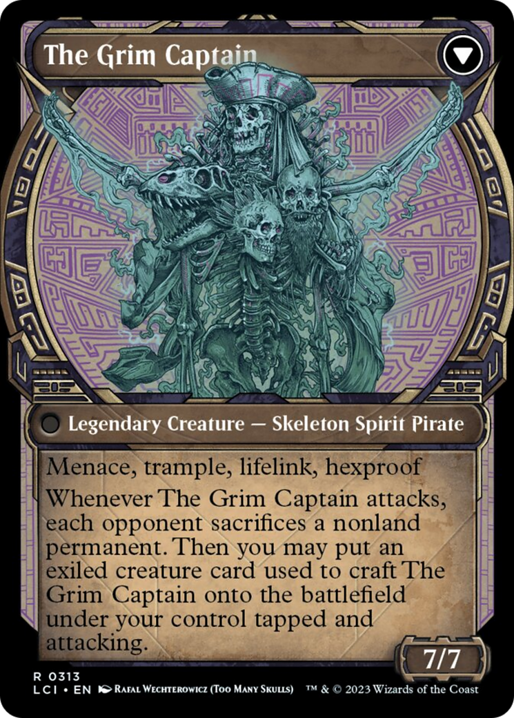 Throne of the Grim Captain // The Grim Captain (Showcase) [The Lost Caverns of Ixalan] | Webway Games