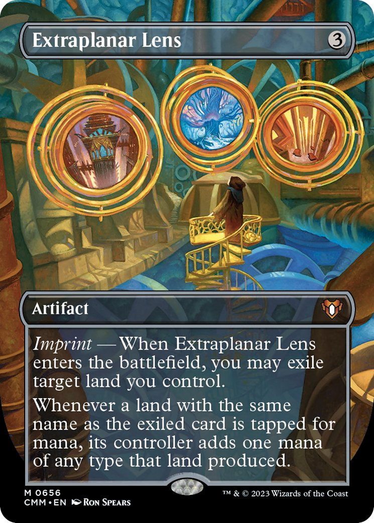 Extraplanar Lens (Borderless Alternate Art) [Commander Masters] | Webway Games
