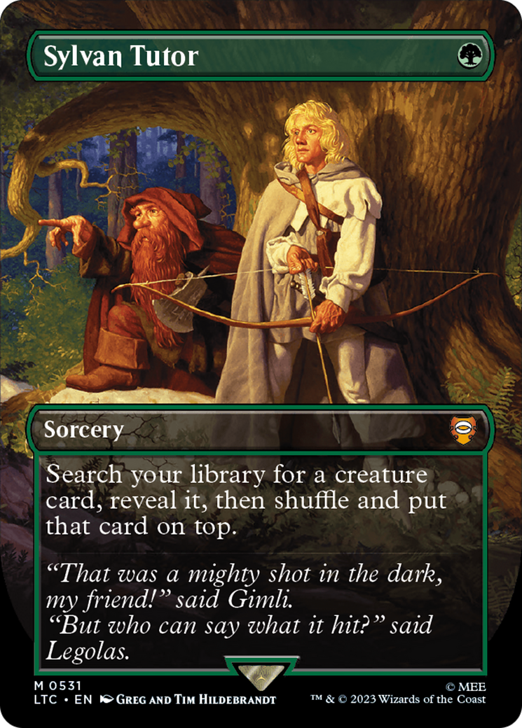 Sylvan Tutor (Borderless) [The Lord of the Rings: Tales of Middle-Earth Commander] | Webway Games