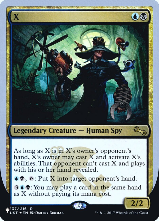 X (Unfinity Foil Edition) [The List] | Webway Games