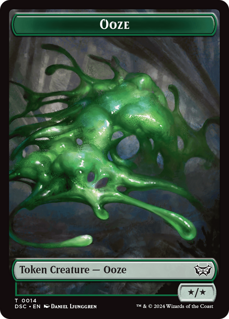 Insect (0011) // Ooze (0014) Double-Sided Token [Duskmourn: House of Horror Commander Tokens] | Webway Games