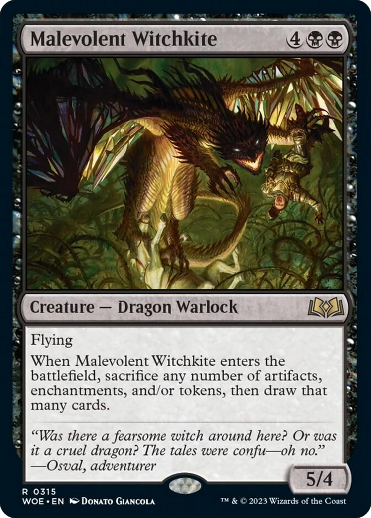 Malevolent Witchkite [Wilds of Eldraine] | Webway Games