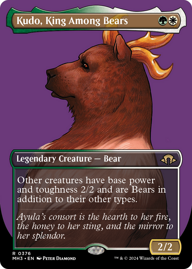 Kudo, King Among Bears (Borderless) [Modern Horizons 3] | Webway Games