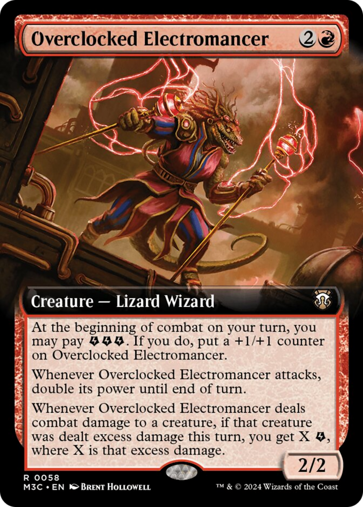 Overclocked Electromancer (Extended Art) [Modern Horizons 3 Commander] | Webway Games