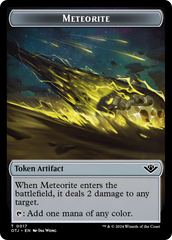 Mercenary // Meteorite Double-Sided Token [Outlaws of Thunder Junction Tokens] | Webway Games