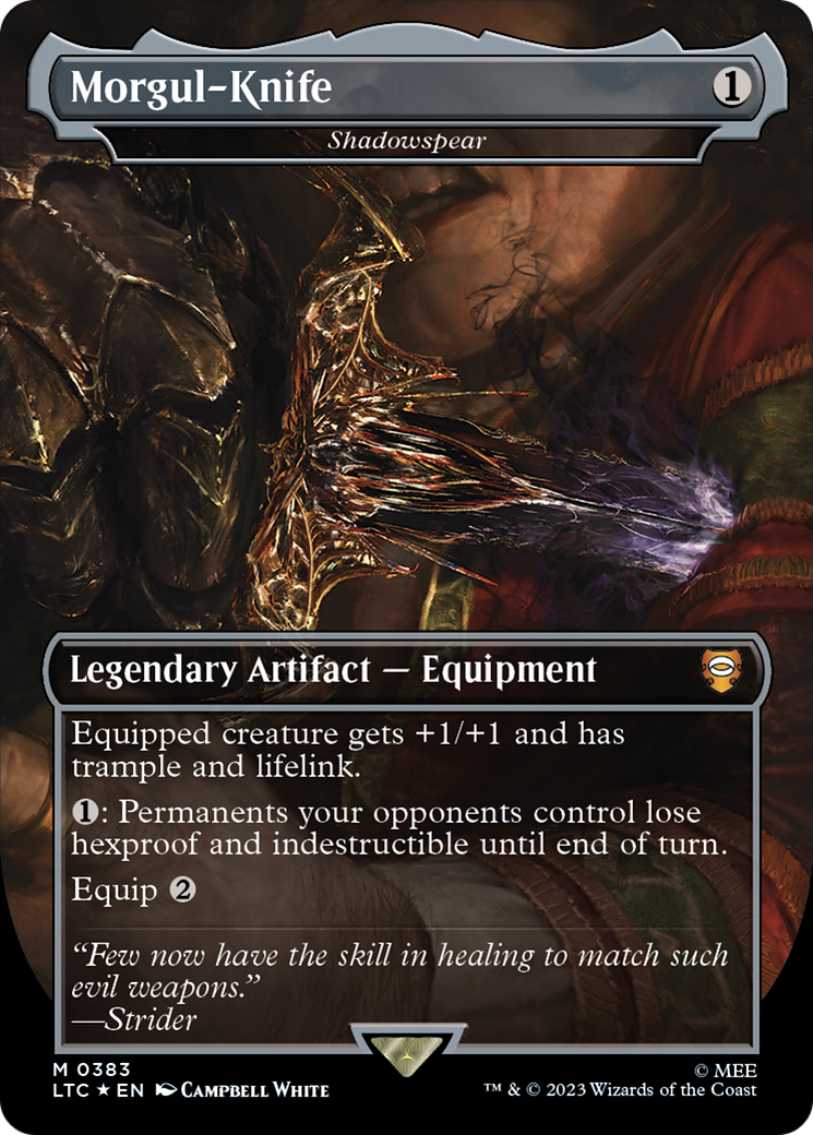 Morgul-Knife - Shadowspear (Surge Foil) [The Lord of the Rings: Tales of Middle-Earth Commander] | Webway Games