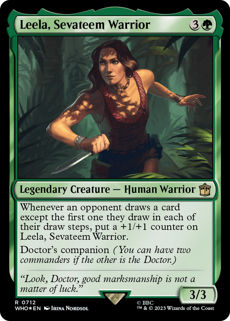 Leela, Sevateem Warrior (Surge Foil) [Doctor Who] | Webway Games