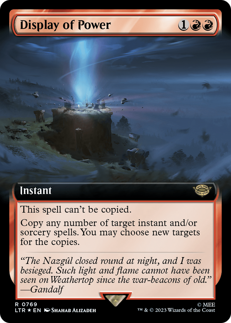 Display of Power (Extended Art) (Surge Foil) [The Lord of the Rings: Tales of Middle-Earth] | Webway Games