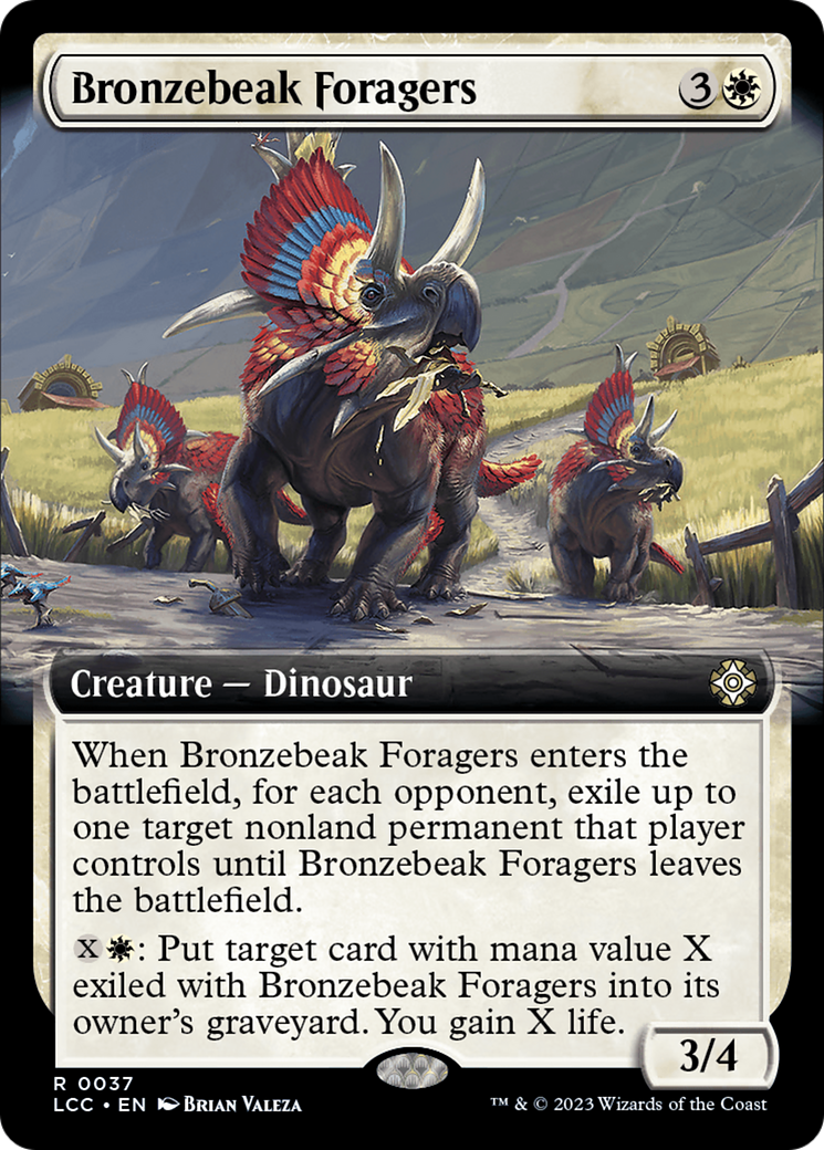 Bronzebeak Foragers (Extended Art) [The Lost Caverns of Ixalan Commander] | Webway Games