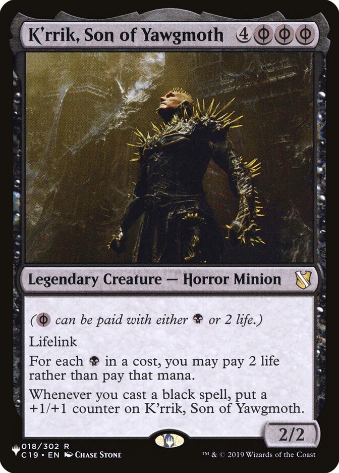 K'rrik, Son of Yawgmoth [The List] | Webway Games