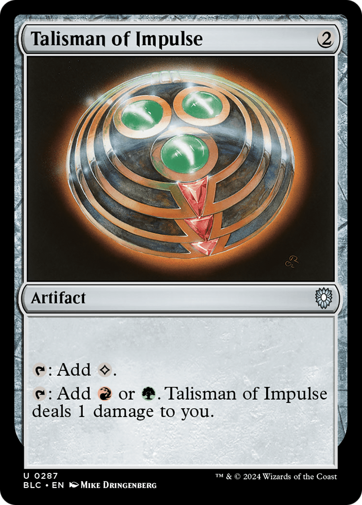 Talisman of Impulse [Bloomburrow Commander] | Webway Games